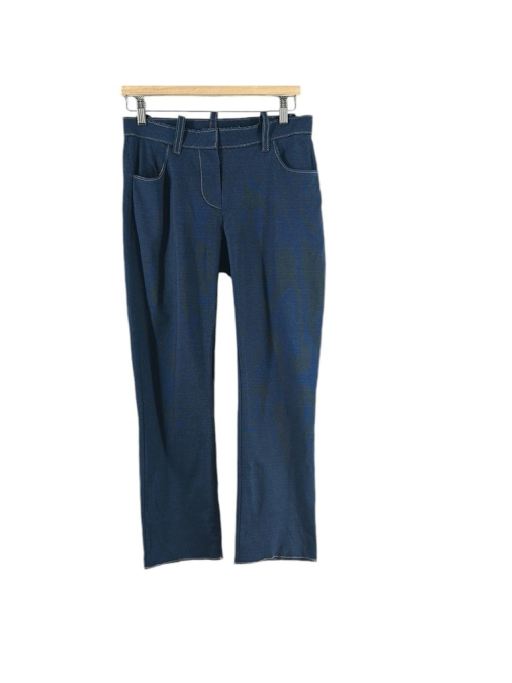 Marie Saint Pierre pants crop denim-inspired double jersey
Contrasting stiching